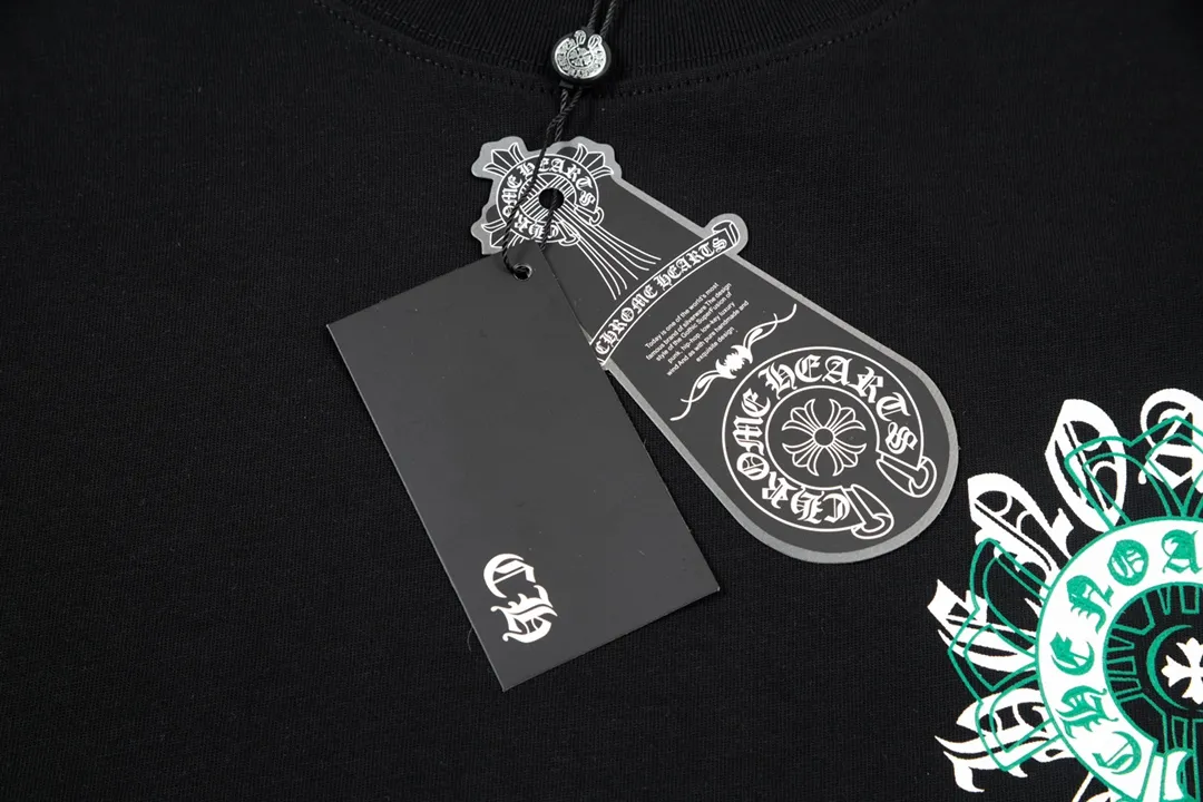 Chrome Hearts/ Logo Same Style T Versatile : Black Size：XS~L